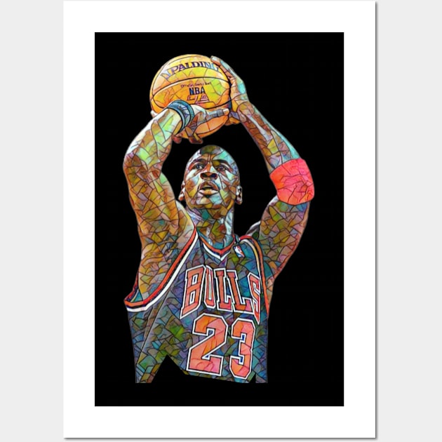 Michael Jordan Mosaic Wall Art by neogu